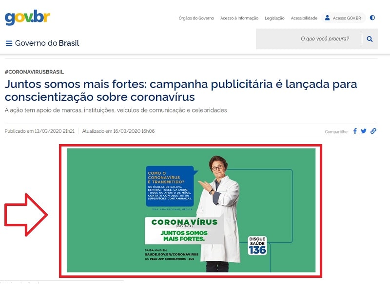 Campanha publicitária governo federal